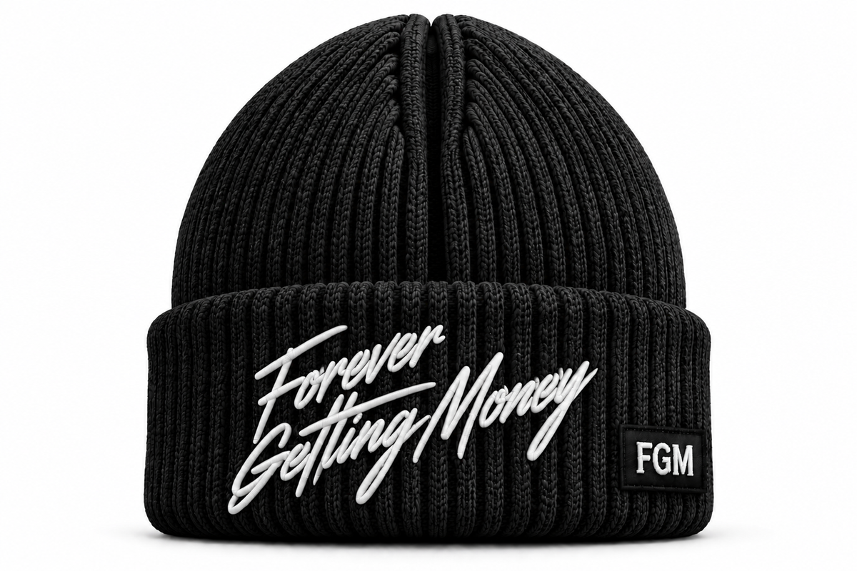 Black "FGM" Beanie