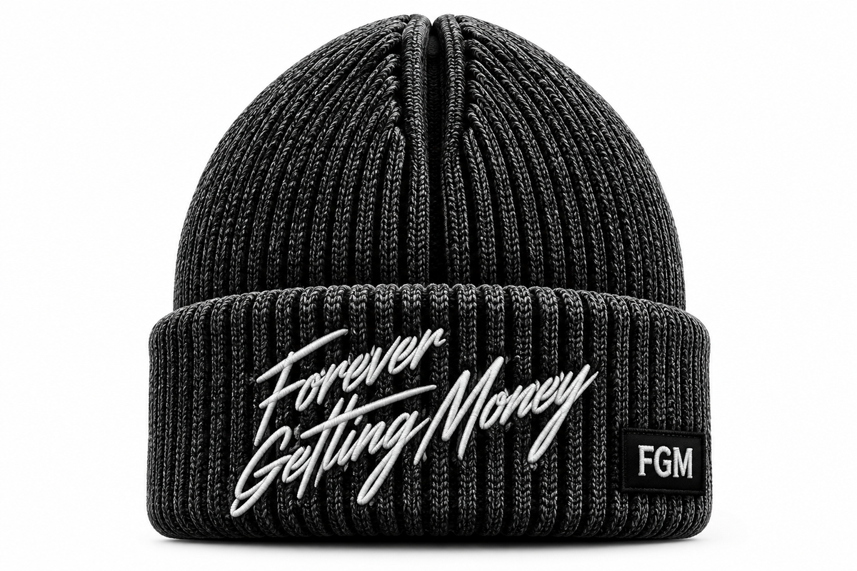 Charcoal Grey "FGM" Beanie