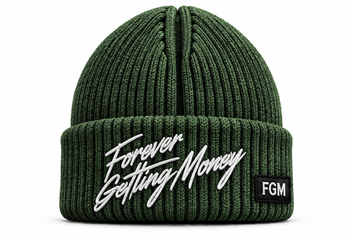 Olive Green "FGM" Beanie