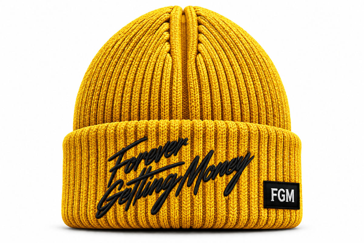 Yellow "FGM" Beanie